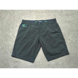 William Murray Shorts Mens 38 Black Inseam:10.5" Straight Fit Golf Preppy Casual